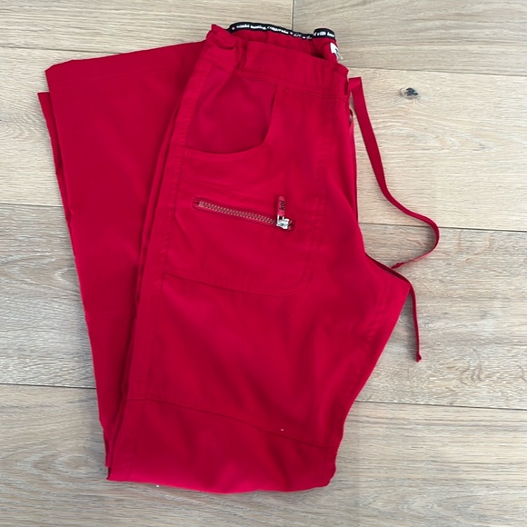 EUC! KOILITE RED SCRUB PANTS - Picture 1 of 3